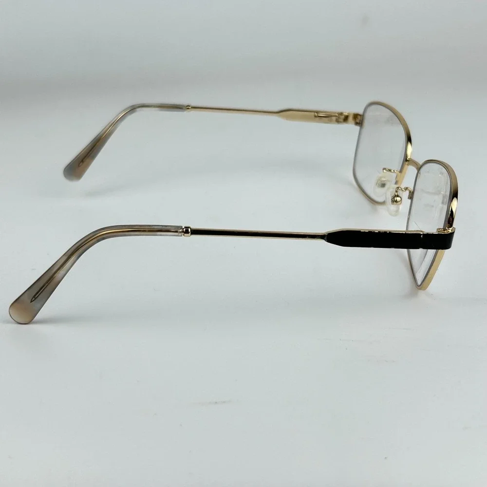 Nine West NW1102X717 Unisex Eyeglasses Frame Gold Metal Full Rim 57-17-140 mm‎